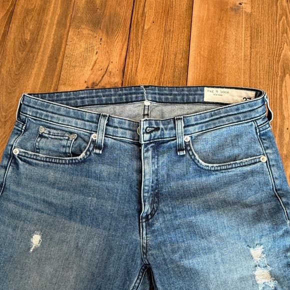 rag & bone Dre Low Rise Slim Boyfriend in Aviation Way 45028 - Picture 6 of 16